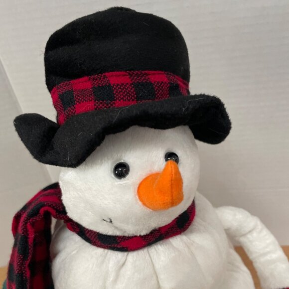 Vtg Animated Musical Up and Down Snowman Plush 15 Inch Frosty Song Story VIDEO - Picture 6 of 10